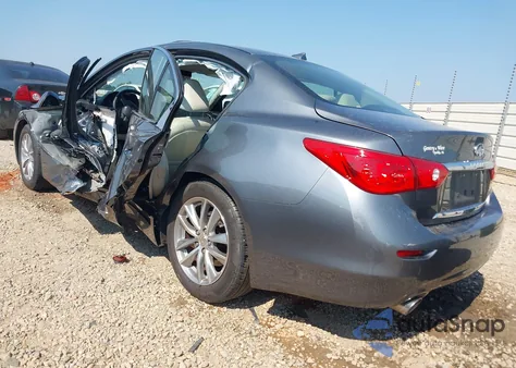 2016 Infiniti Q50 3.0T Premium from USA, damaged, VIN JN1EV7AP1GM305489